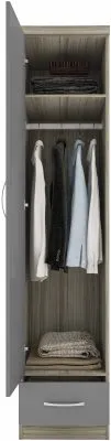 Nevada 1 door 1 drawer Wardrobe