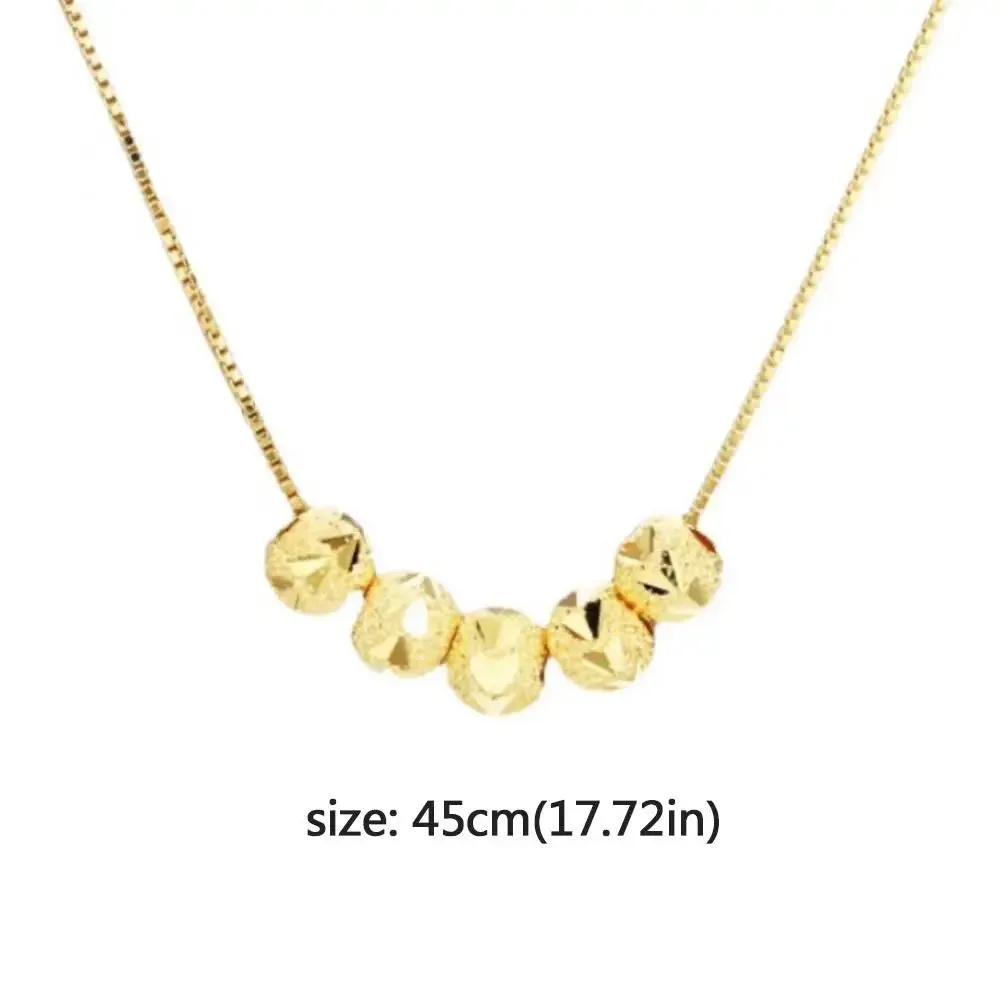 NEW High-End Transfer Bead Necklace Golden Vintage Luxury