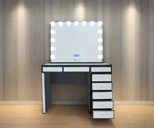 Olivia Hollywood Makeup Vanity Station - Black