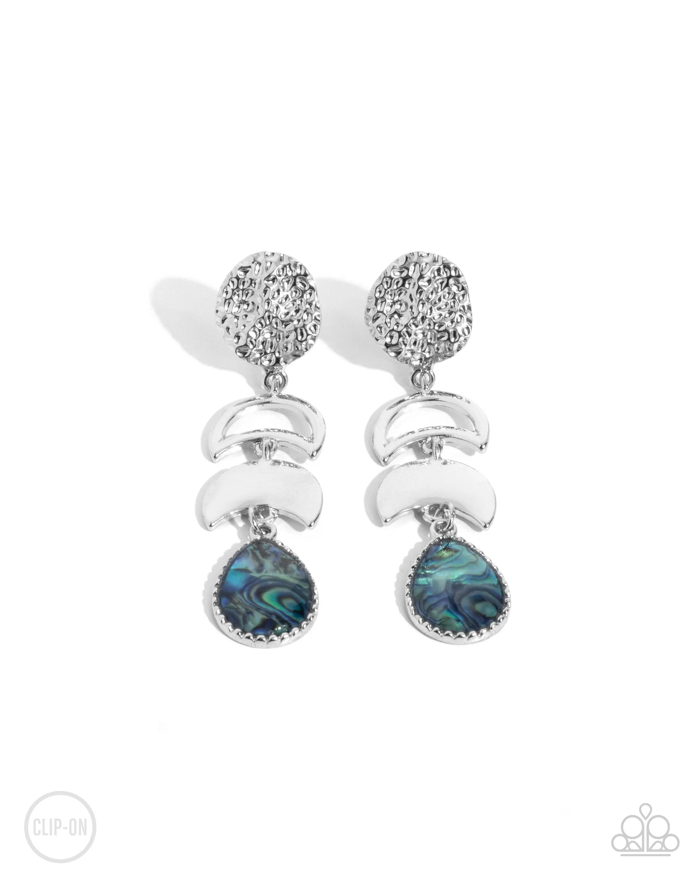 Open Door Jewelry - Celestial Character - Blue Clip-On - Paparazzi Accessories