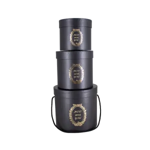 PAPER BOX BLACK SET OF 3