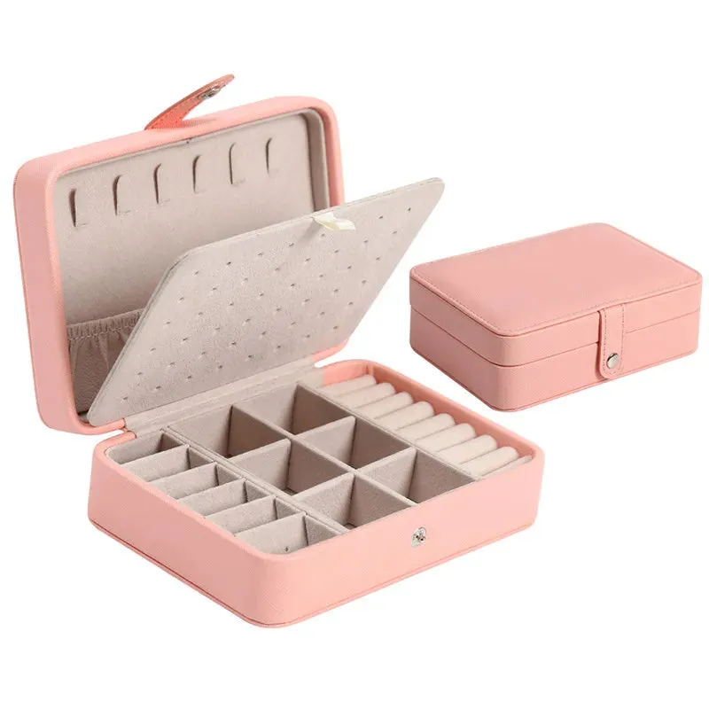 Portable Large Capacity Travel Jewelry Box Organizer*