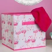 Pretty Flamingo Storage Box - Cube
