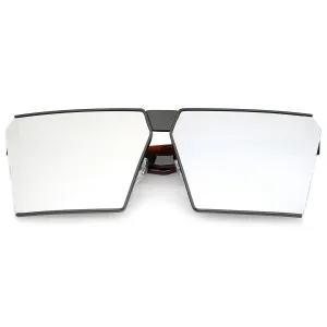 Retro Modern Flat Window Lens Aviator Sunglasses C063