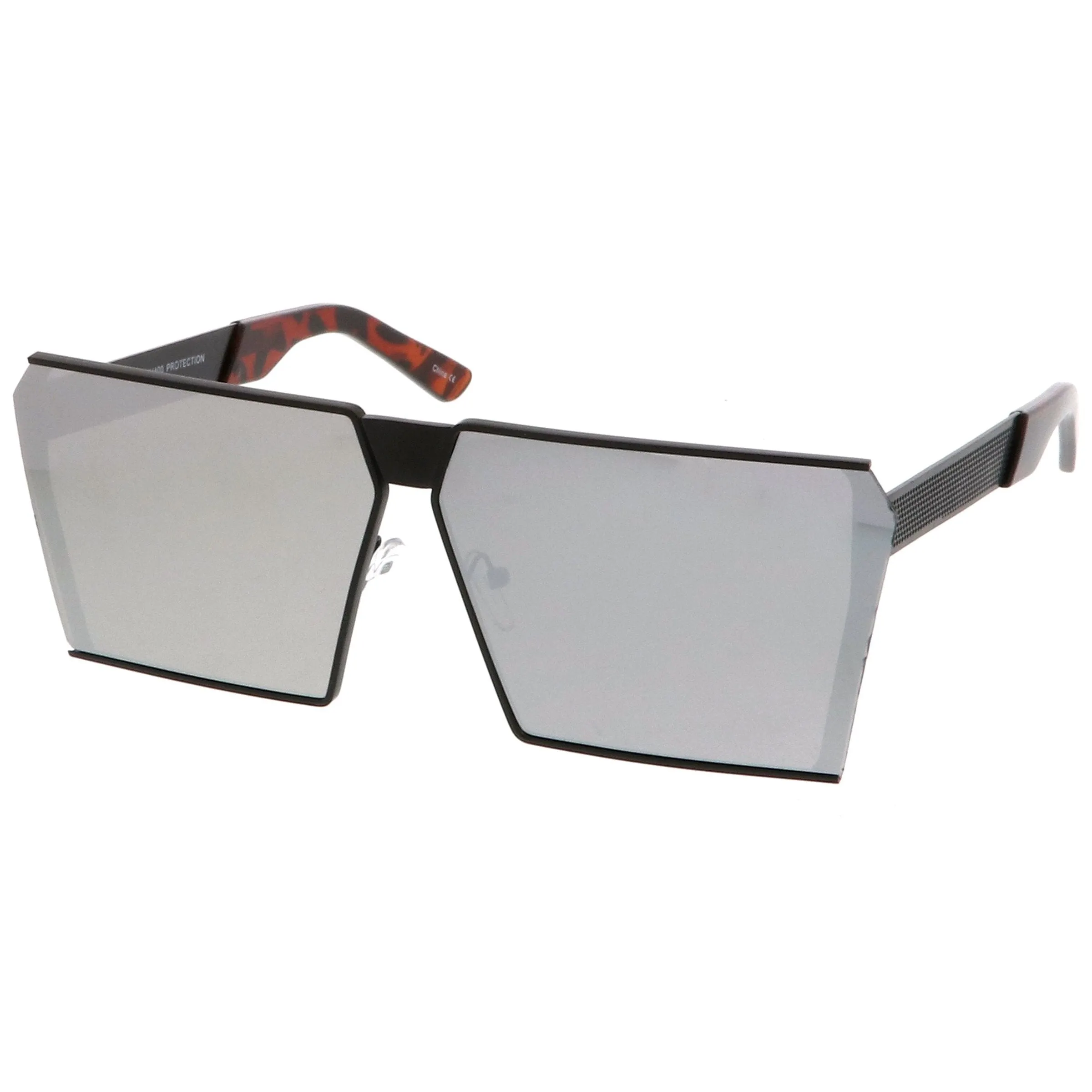 Retro Modern Flat Window Lens Aviator Sunglasses C063