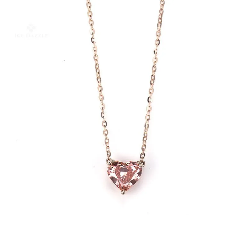 Rose Gold Lab Diamond Pendant
