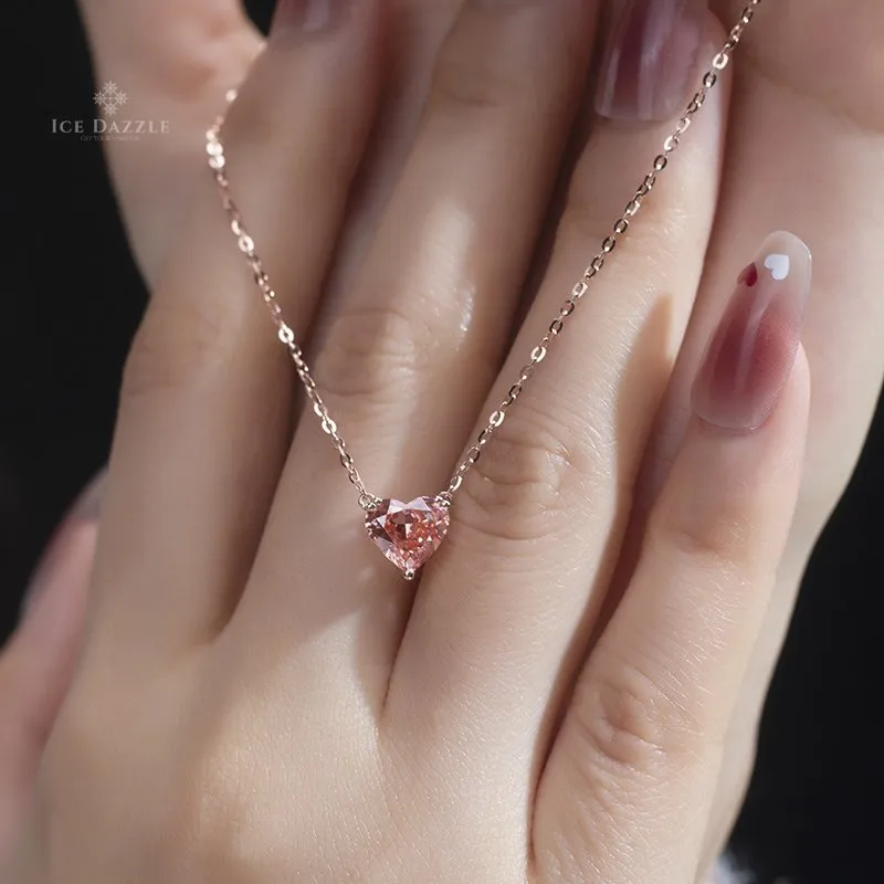Rose Gold Lab Diamond Pendant