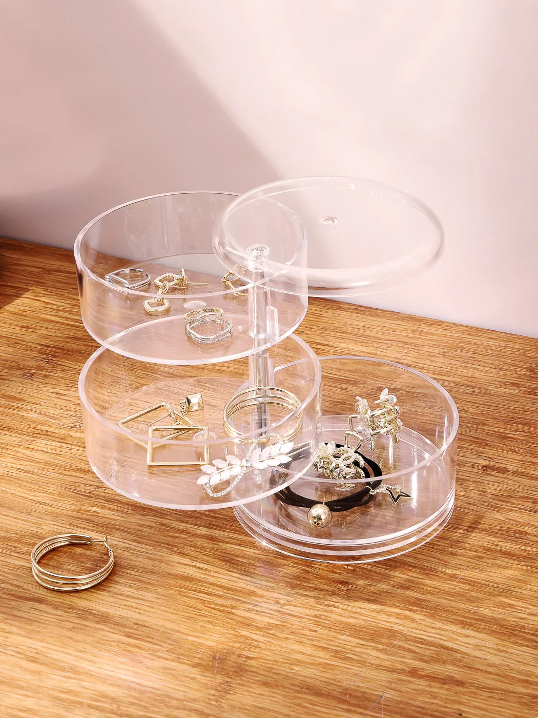 Rotatable Jewelry Storage Box