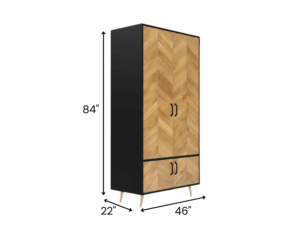 Serene Armoire Solid Wood Wardrobe