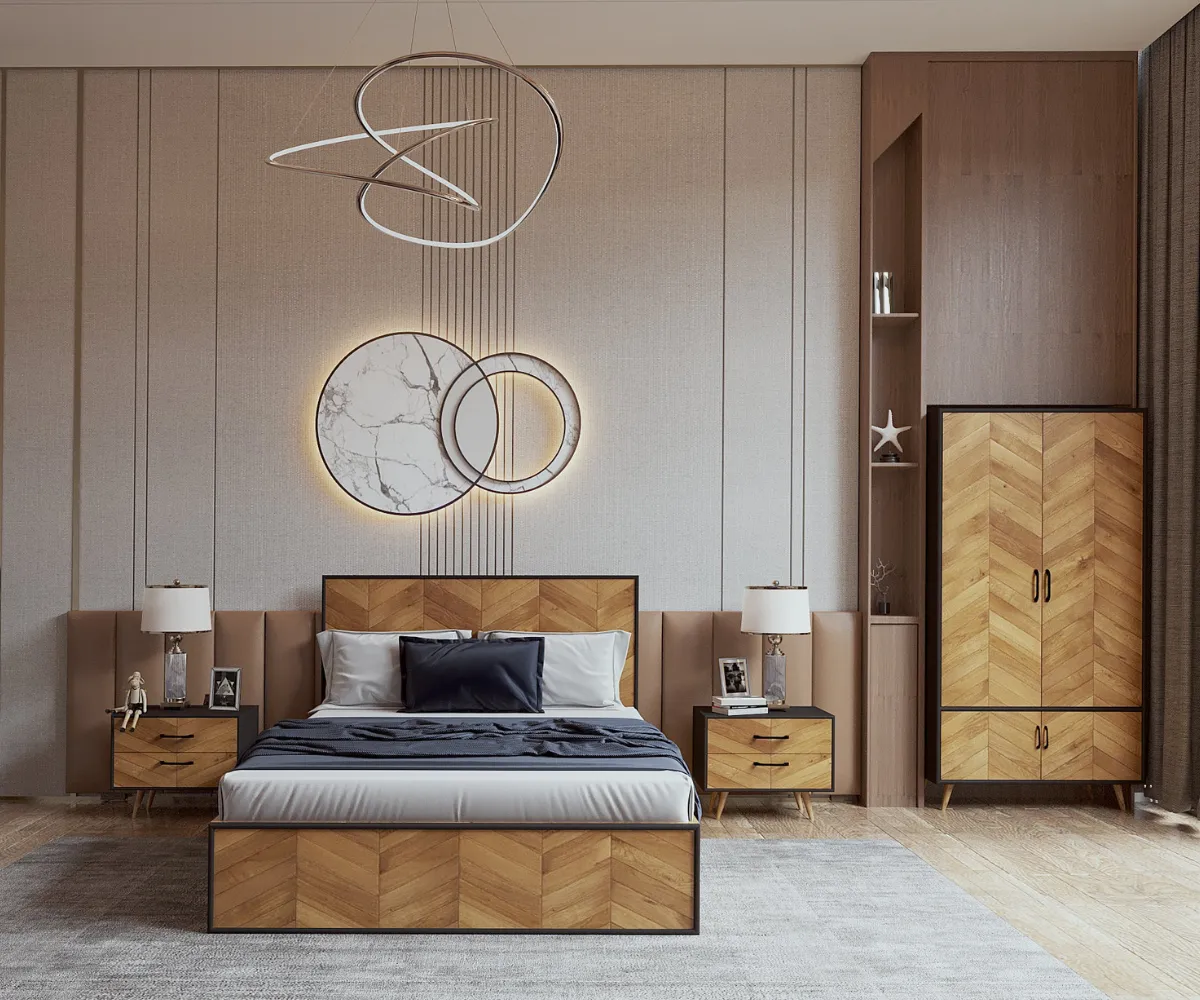 Serene Armoire Solid Wood Wardrobe