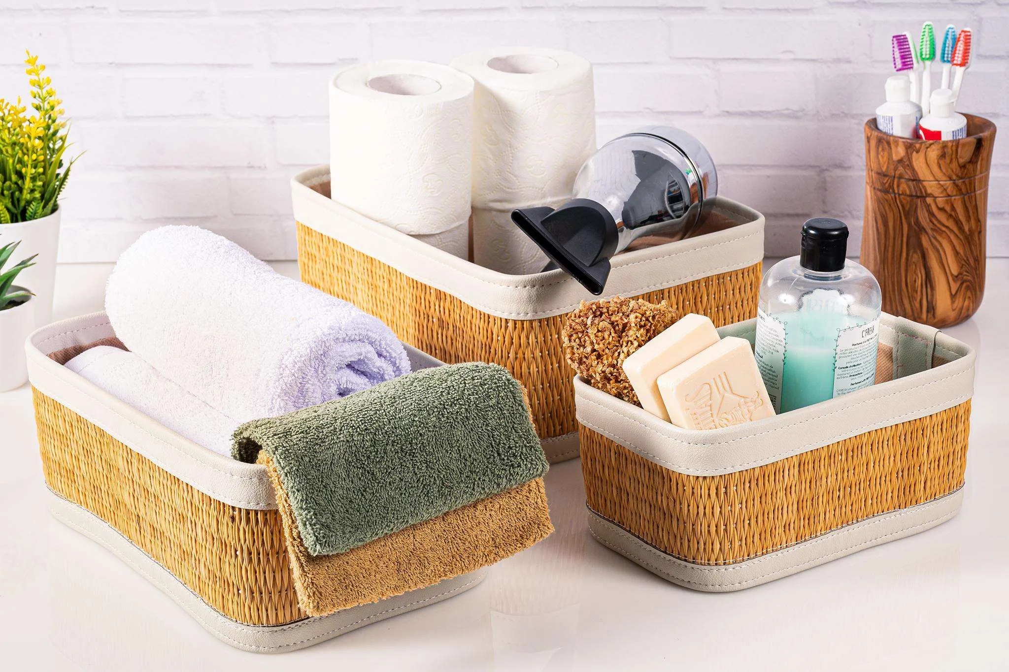 Set of 3 storage boxes