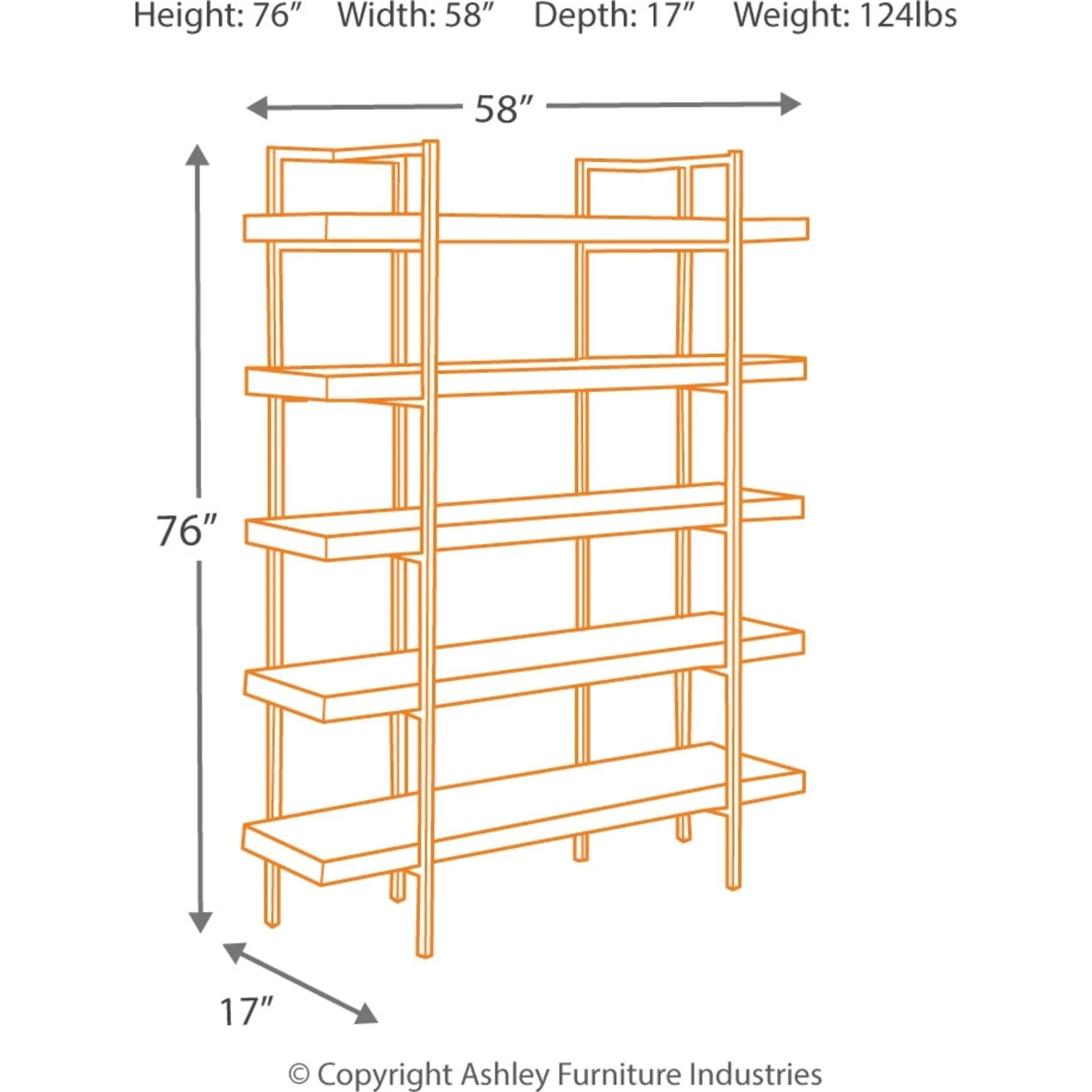 Starmore Bookcase - Brown