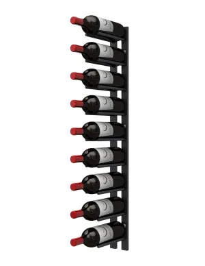 Straight Bottle ST Wall Mounted Wine Rails – 3FT Metal Wine Rack (9 Bottles)