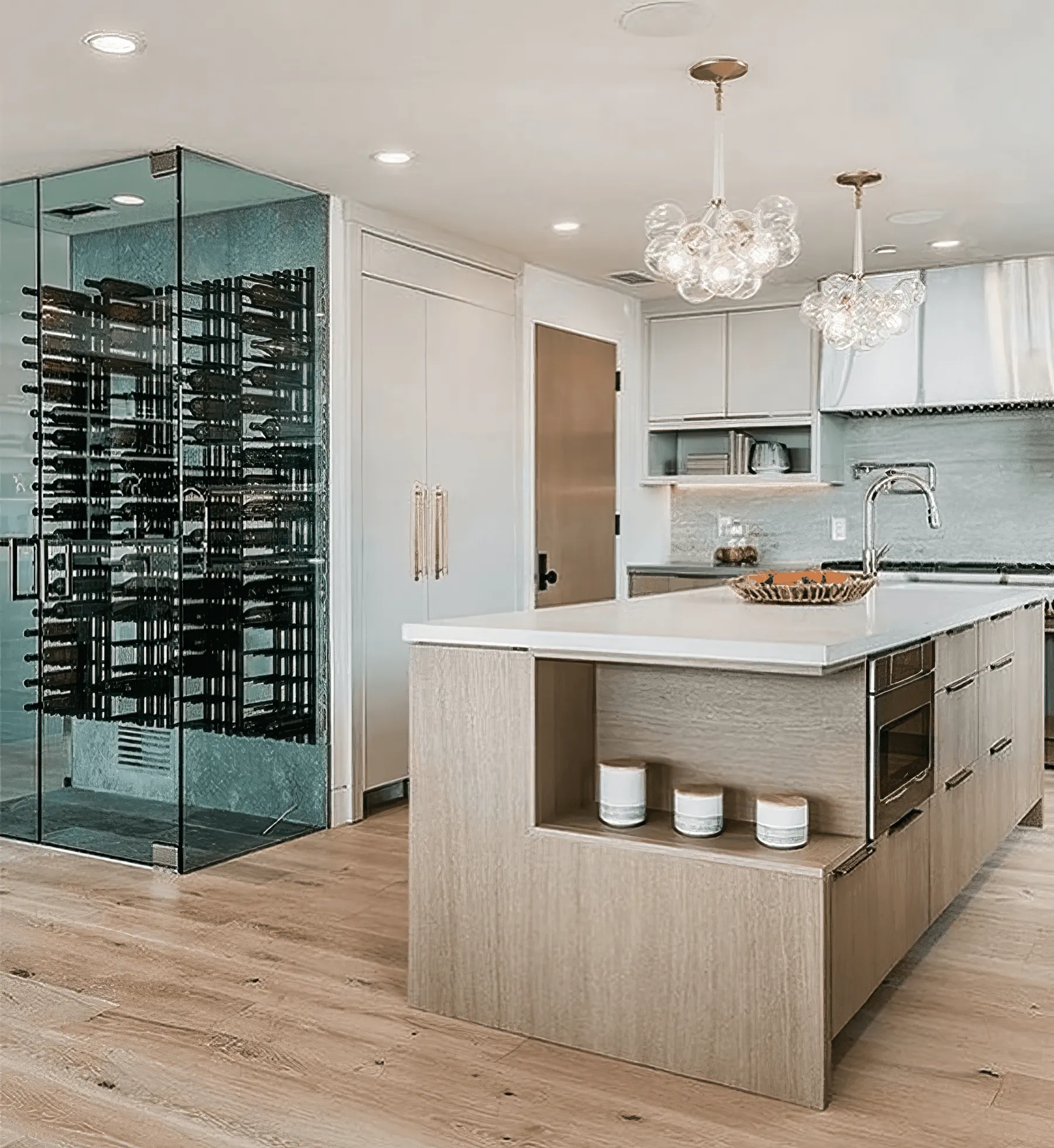 Straight Bottle ST Wall Mounted Wine Rails – 3FT Metal Wine Rack (9 Bottles)