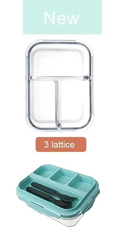 Transparent Design Glass Lunch Box