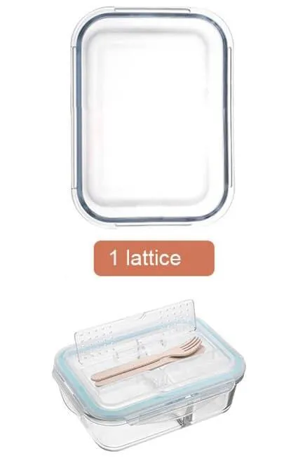 Transparent Design Glass Lunch Box