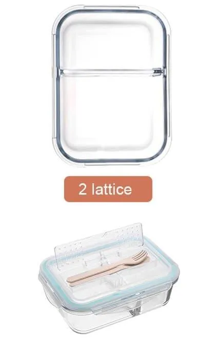 Transparent Design Glass Lunch Box
