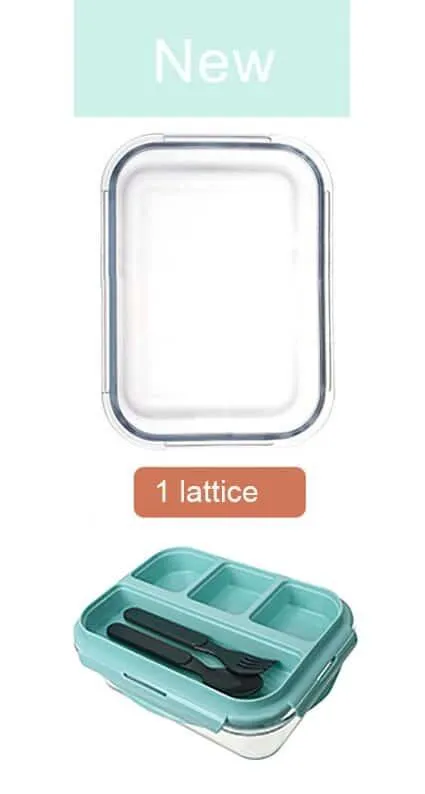 Transparent Design Glass Lunch Box
