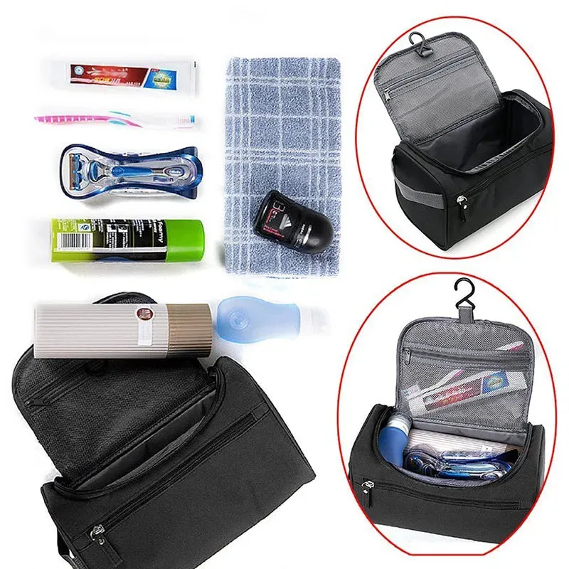 Travel Makeup Organizer Bag With Hanging Hook