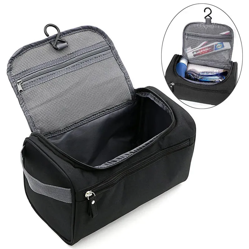 Travel Makeup Organizer Bag With Hanging Hook