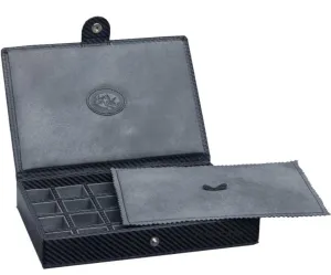 UNDERWOOD (LONDON) - 24-Unit Carbon Cufflink Box | UN5221/CF