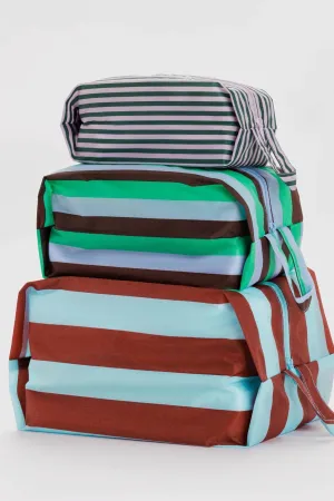 Vacation Stripe Mix 3D Zip Set