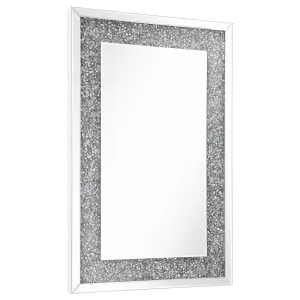 Valerie Crystal Inlay Rectangle Wall Mirror