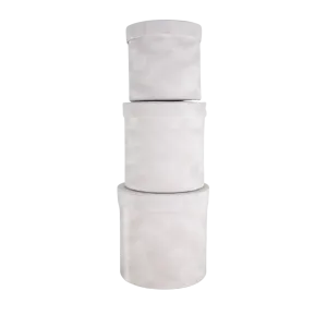 VELVET BOX S/3 WHITE