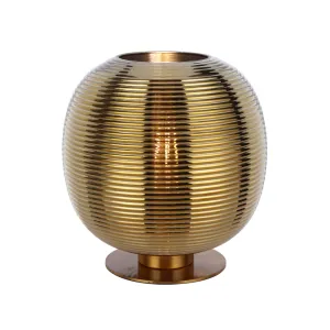 Viken Gold Glass with Antique Gold Modern Table Lamp