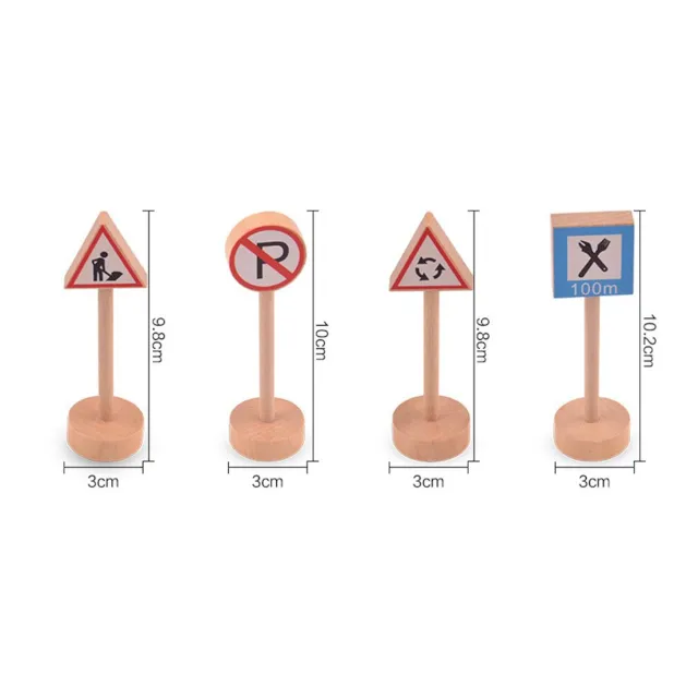 Wooden Traffic Signs (15 pcs)
