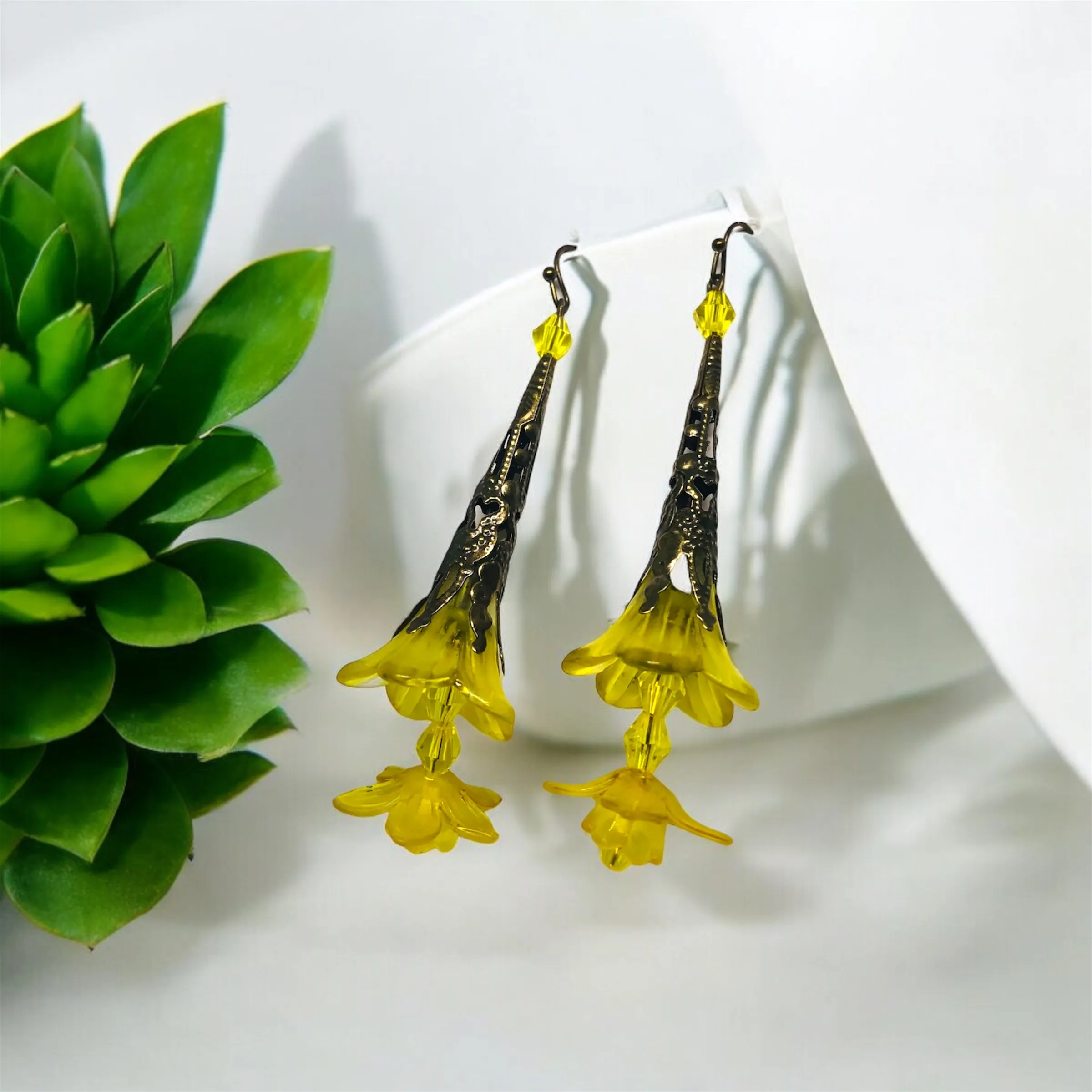 Yellow Bohemian Bloom Earrings