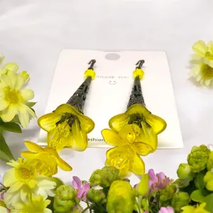 Yellow Bohemian Bloom Earrings