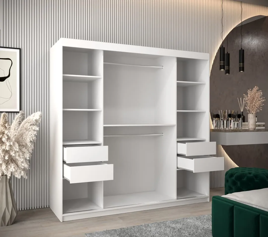 York Sliding Door Wardrobe 200cm