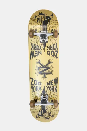 Zoo York Gold Mirror Image Skateboard 8"